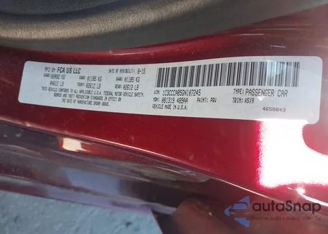 2016 Chrysler 200 Limited from USA, damaged, VIN 1C3CCCAB5GN107245